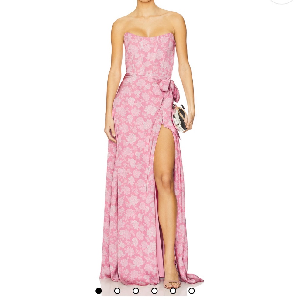 V. Chapman Cecilia Dress in Pink Peony Print